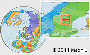 Political Location Map of Bräcke Kommun