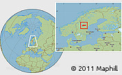 Savanna Style Location Map of Bräcke Kommun, within the entire country