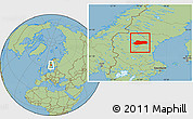 Savanna Style Location Map of Bräcke Kommun