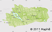Physical Map of Bräcke Kommun, cropped outside