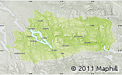 Physical Map of Bräcke Kommun, lighten, semi-desaturated
