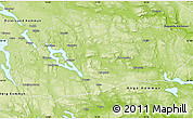 Physical Map of Bräcke Kommun