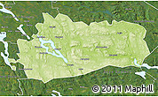 Physical Map of Bräcke Kommun, satellite outside