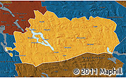 Political Map of Bräcke Kommun, darken