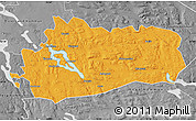 Political Map of Bräcke Kommun, desaturated