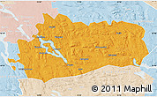 Political Map of Bräcke Kommun, lighten