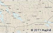 Shaded Relief Map of Bräcke Kommun