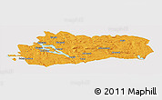 Political Panoramic Map of Bräcke Kommun, cropped outside
