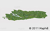 Satellite Panoramic Map of Bräcke Kommun, cropped outside