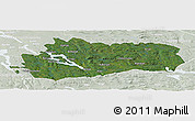 Satellite Panoramic Map of Bräcke Kommun, lighten