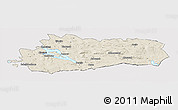 Shaded Relief Panoramic Map of Bräcke Kommun, cropped outside