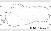Blank Simple Map of Bräcke Kommun, cropped outside, no labels
