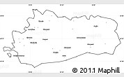 Blank Simple Map of Bräcke Kommun, cropped outside