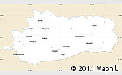 Classic Style Simple Map of Bräcke Kommun, single color outside
