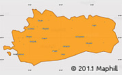 Political Simple Map of Bräcke Kommun, cropped outside