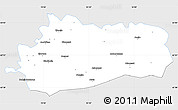 Silver Style Simple Map of Bräcke Kommun, single color outside