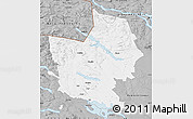 Gray Map of Krokom Kommun