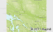 Physical 3D Map of Östersund Kommun