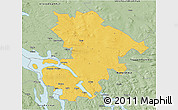Savanna Style 3D Map of Östersund Kommun