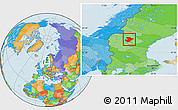 Political Location Map of Östersund Kommun