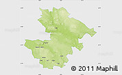 Physical Map of Östersund Kommun, single color outside