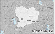 Gray 3D Map of Sävsjö Kommun
