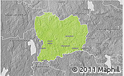 Physical 3D Map of Sävsjö Kommun, desaturated