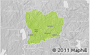 Physical 3D Map of Sävsjö Kommun, lighten, desaturated
