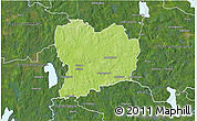 Physical 3D Map of Sävsjö Kommun, satellite outside