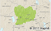Physical 3D Map of Sävsjö Kommun, shaded relief outside