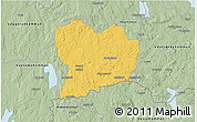 Savanna Style 3D Map of Sävsjö Kommun