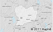 Silver Style 3D Map of Sävsjö Kommun