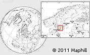 Blank Location Map of Sävsjö Kommun, within the entire country