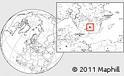 Blank Location Map of Sävsjö Kommun