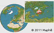 Satellite Location Map of Sävsjö Kommun, highlighted parent region
