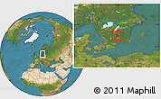Satellite Location Map of Sävsjö Kommun