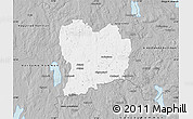 Gray Map of Sävsjö Kommun