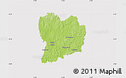 Physical Map of Sävsjö Kommun, cropped outside