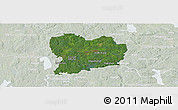 Satellite Panoramic Map of Sävsjö Kommun, lighten