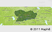 Satellite Panoramic Map of Sävsjö Kommun, physical outside