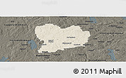 Shaded Relief Panoramic Map of Sävsjö Kommun, darken