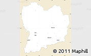Classic Style Simple Map of Sävsjö Kommun, single color outside