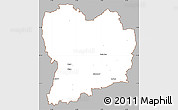 Gray Simple Map of Sävsjö Kommun, cropped outside