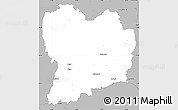 Gray Simple Map of Sävsjö Kommun
