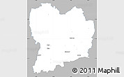 Gray Simple Map of Sävsjö Kommun, single color outside