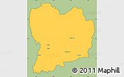 Savanna Style Simple Map of Sävsjö Kommun, cropped outside