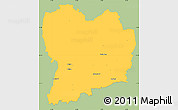 Savanna Style Simple Map of Sävsjö Kommun, single color outside