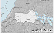Gray 3D Map of Tranas Kommun