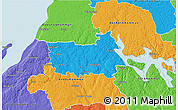 Political 3D Map of Tranas Kommun