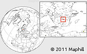 Blank Location Map of Tranas Kommun
